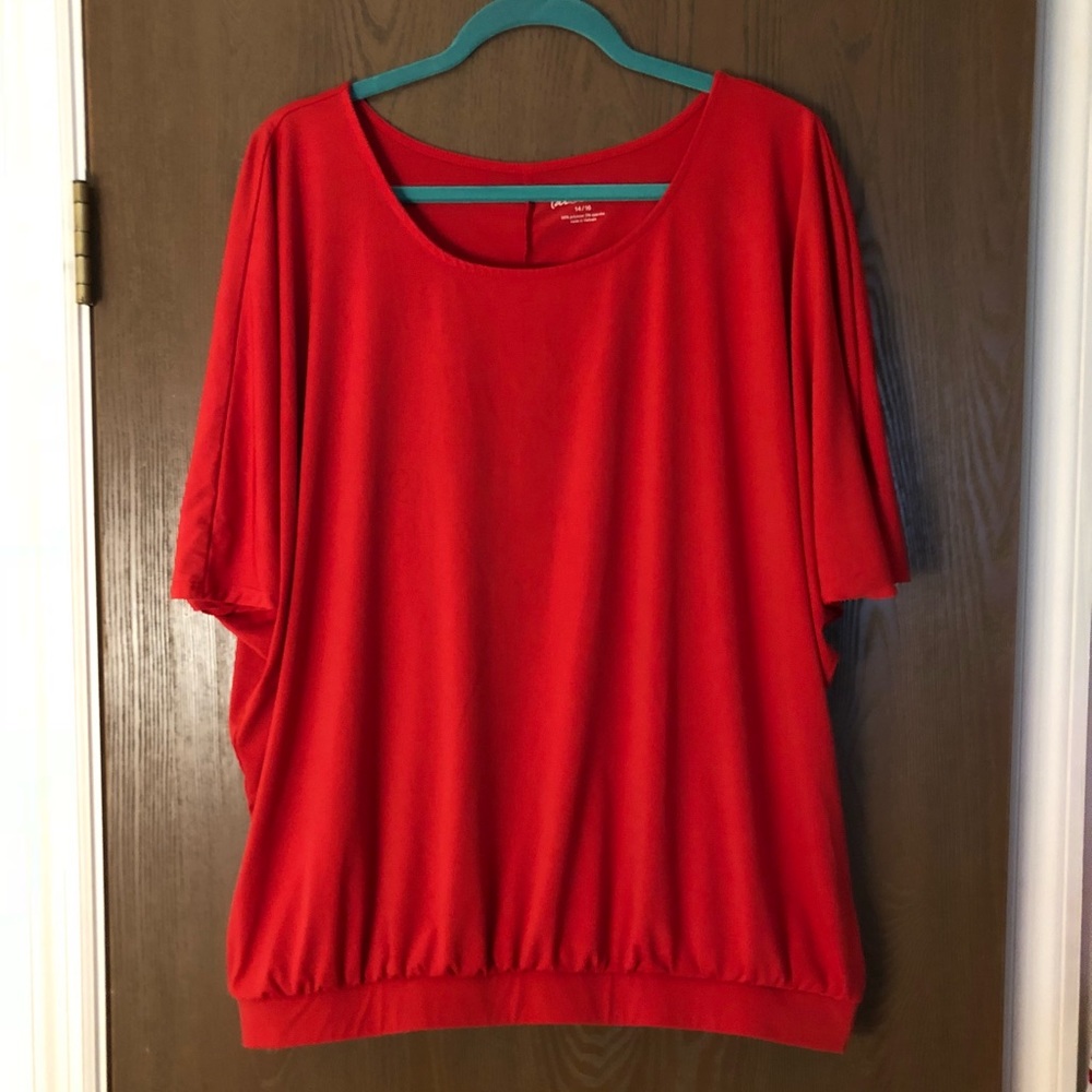 Beautiful red Lane Bryant blouse - Size 14/16